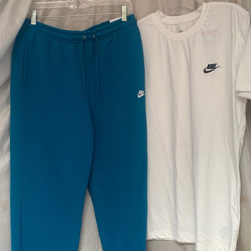 Nike Teal Blue Men's Jogger Sweatpants